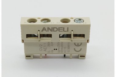 Фотография товара 'Andeli ADL06-648 Дополнительный контакт поперечный GV2-AE11 1НО+1НЗ'